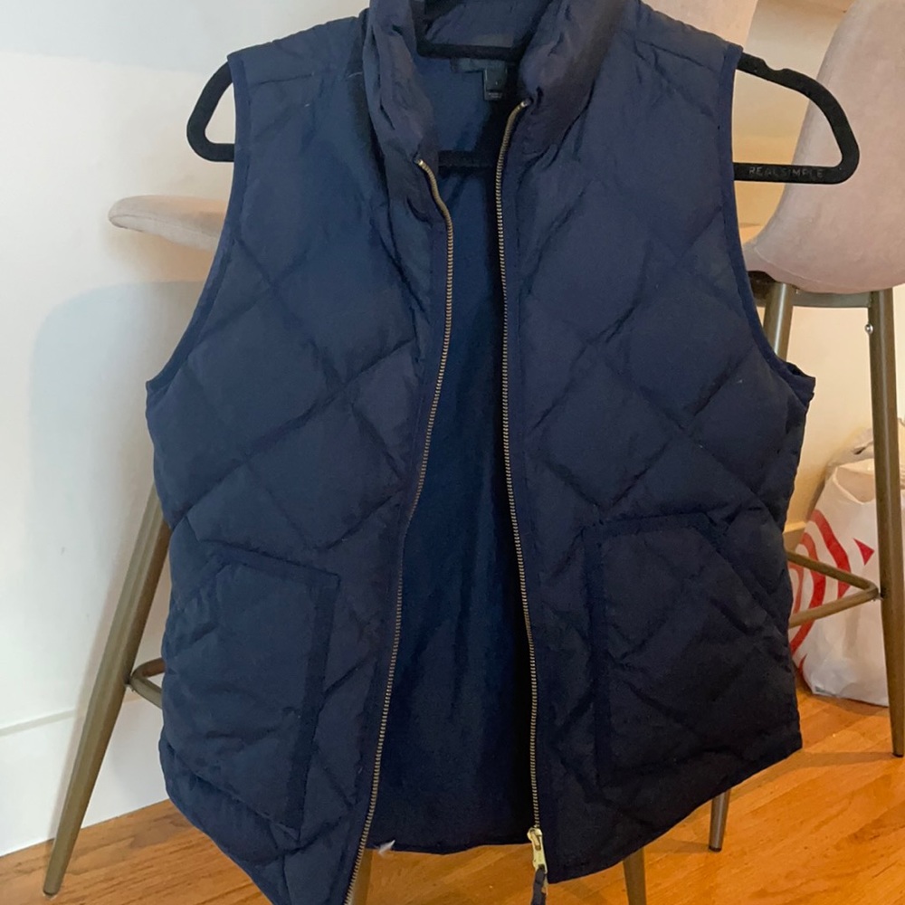 Navy blue j crew vest